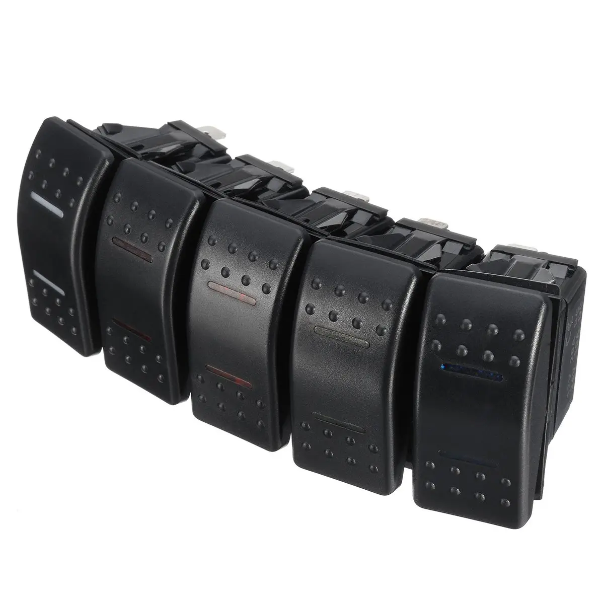 12v 24v светодиодный судовые переключатели 7 контактов DPDT ON-OFF-ON 2 Фары тумблер RV