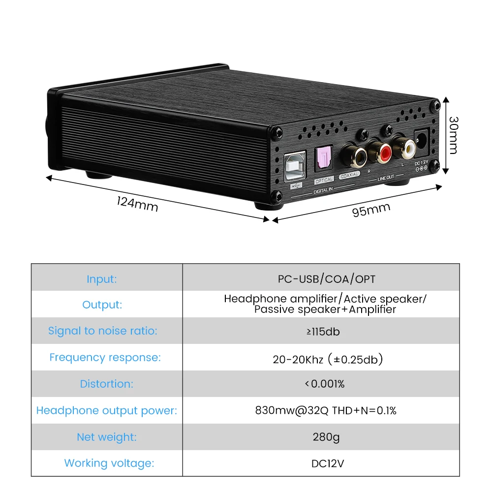AIYIMA DAC-A3 усилитель для наушников аудио 192 кГц USB декодер DAC Coverter Dual ESES9038Q2M - Фото №1