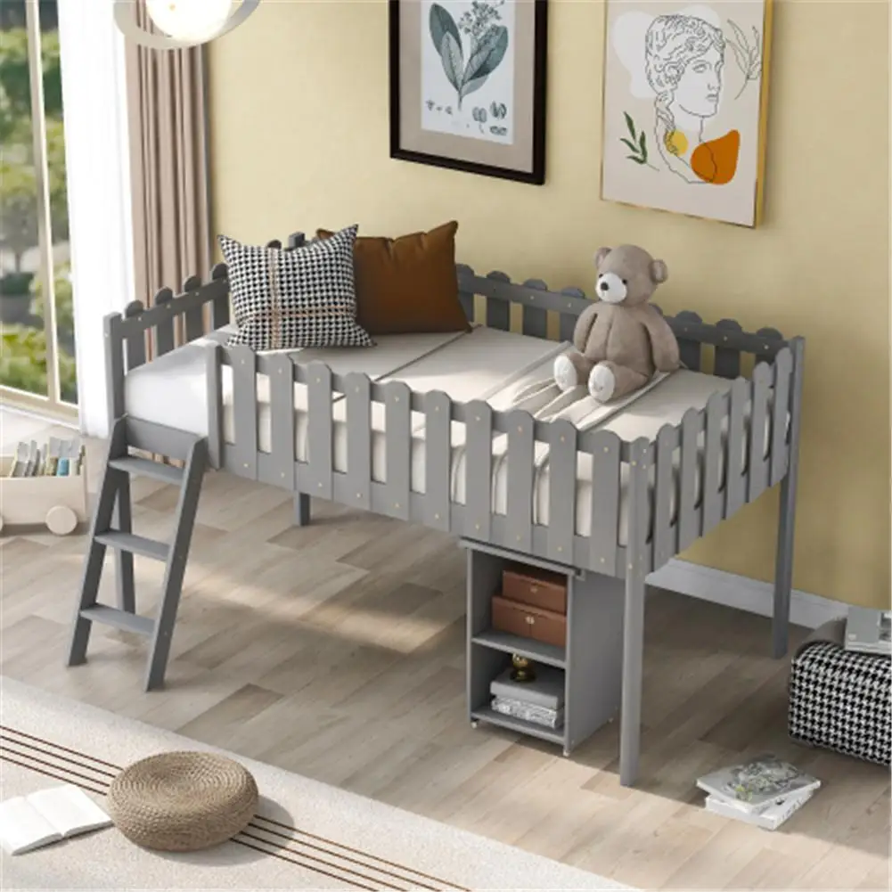

Детская Лофт-кровать с шкафом и лестницей, выдвижная мебель для дома и спальни, для гостиной и общежития