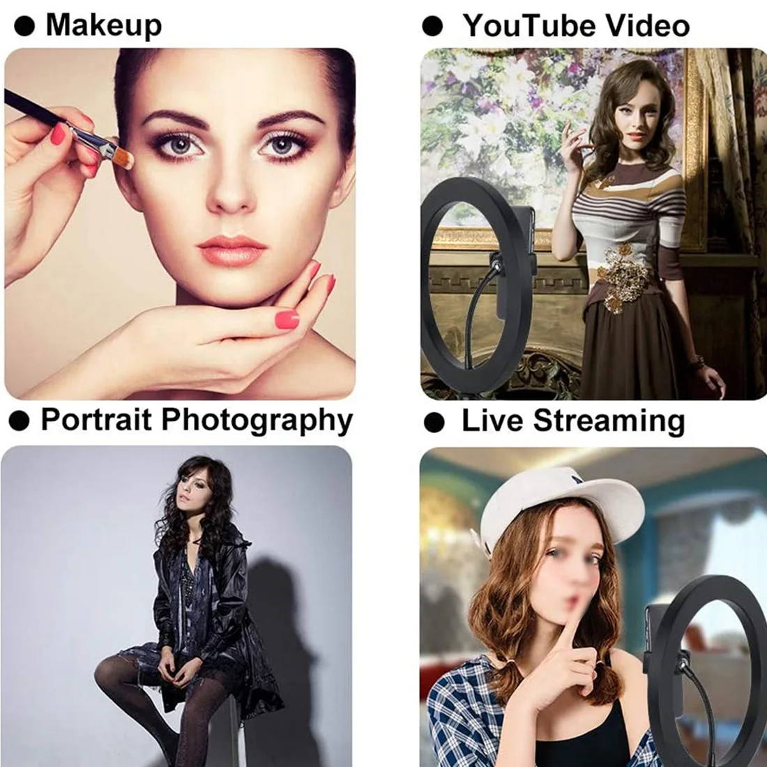 

Photography Light LED Selfie Ring Light Dimmable Fill Light 6 Inch 10 Inch for Live Video Shooting Photography Wedding Makeup