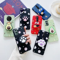 Cute Cartoon Phone Holder Case For Oneplus Pro Pro Oneplus8 Pro Nord Anime Silicone Finger Stand Cover