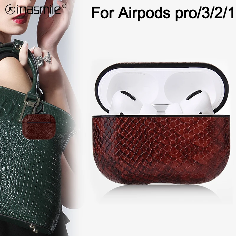 Отличный кожаный чехол для Airpods Pro 3 2 1 противоударный Air pods защитный Apple correa |