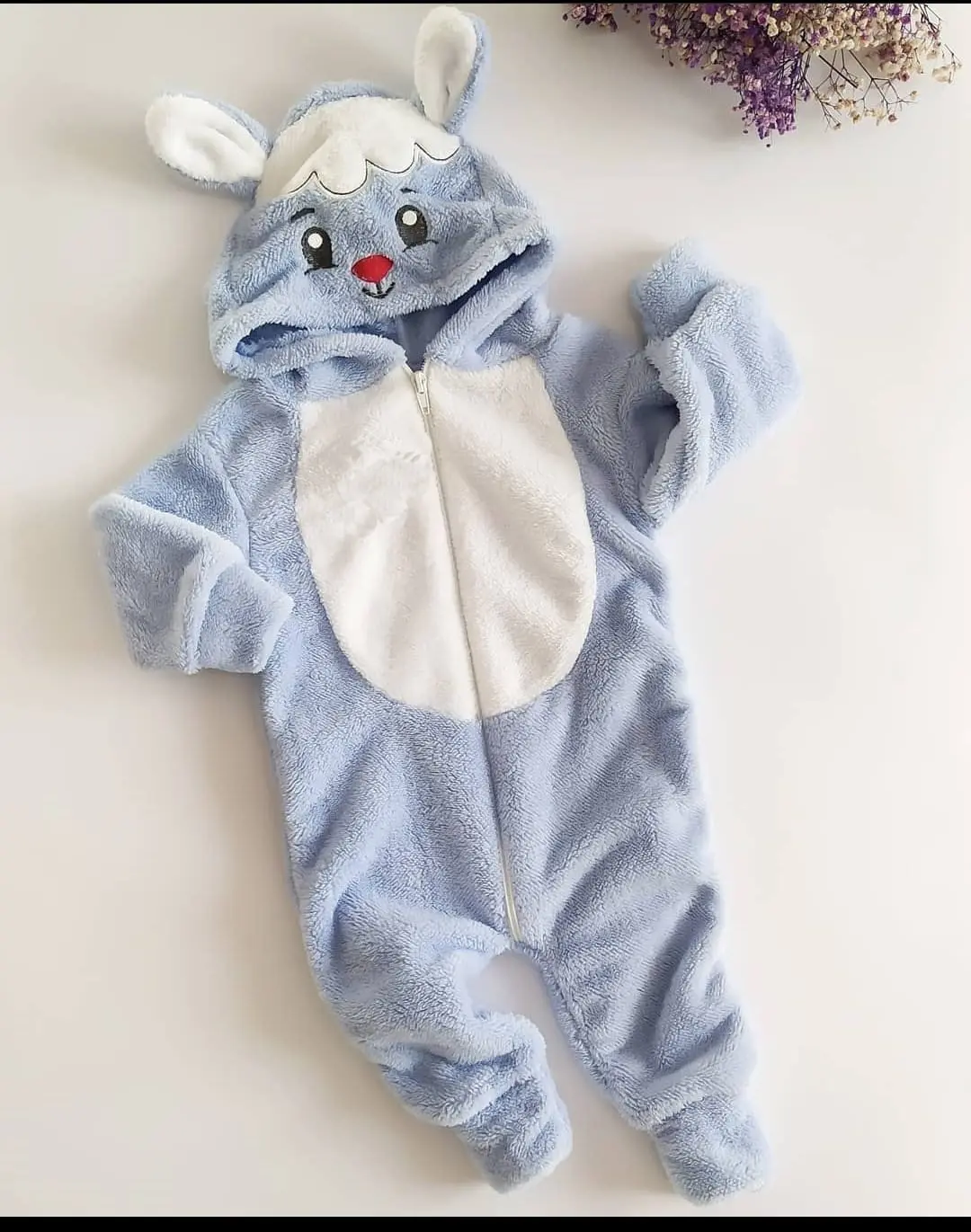 

PLUSH BABY OVERALLS WITH 100% COTTON WELSOFT