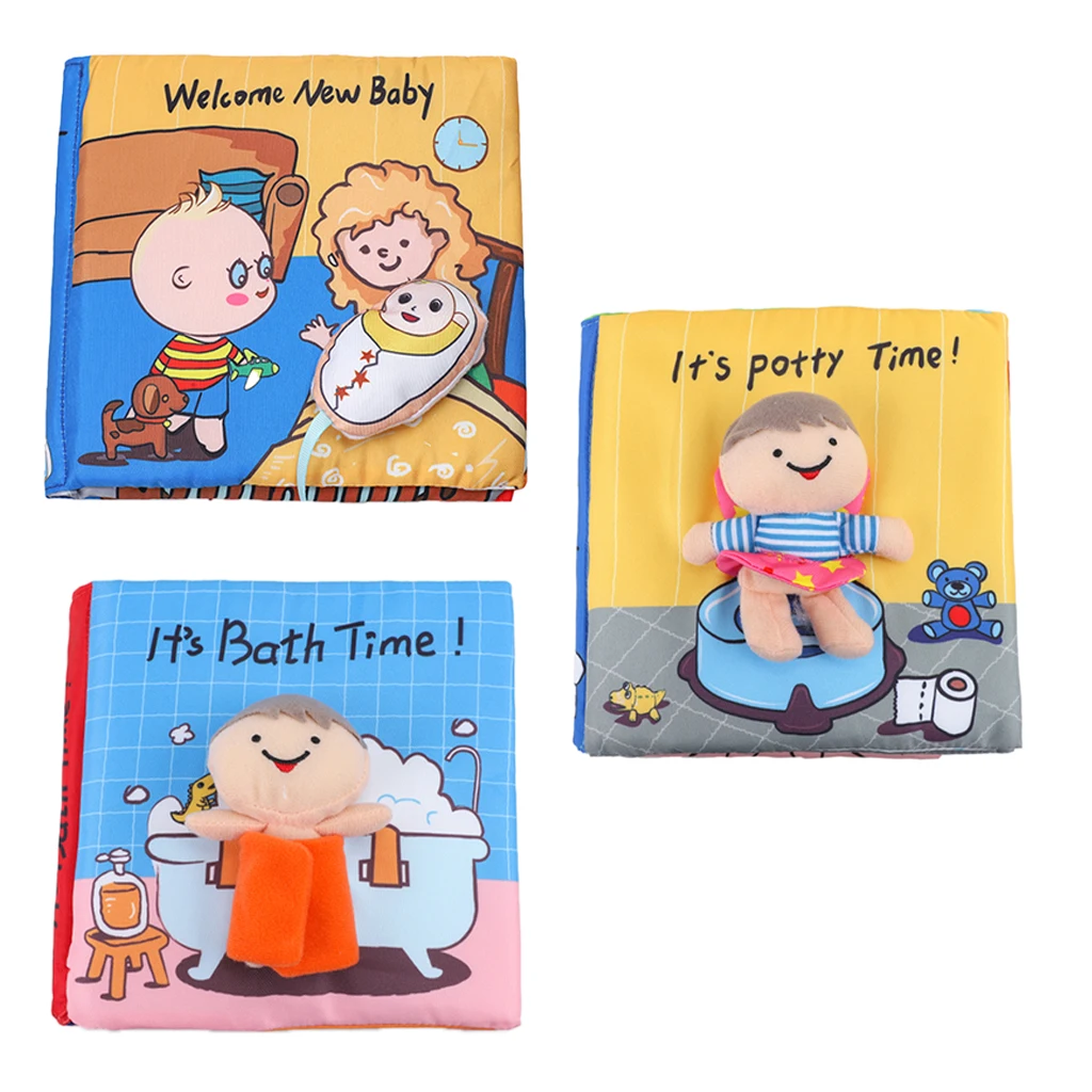 

Early Education Book Baby Bath Book Toys Soft Cloth Learning Cognize Books For 0-12 Months Kids