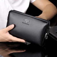wallet mens clutch bag anti theft password lock male wallet business carteira antifurto mobile phone bag mens leather genuine