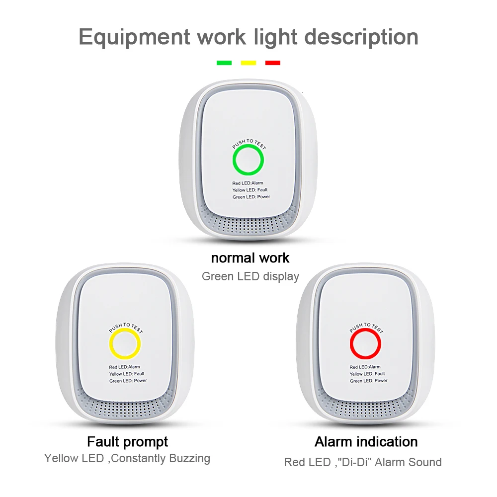 heiman zigbee tuya combustible gas sensor natural gas leakage lpg leak detector fire security alarm system safety smart home free global shipping