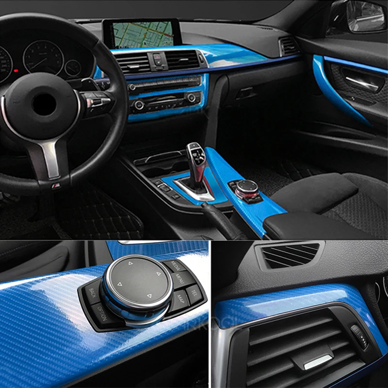 

5D Carbon Fiber Vinyl Wrap Film Car Stickers for BMW E46 E90 E60 F30 E39 Accessories E36 F20 E87 E92 E30 E91 X5 E70 G30 E34 2021
