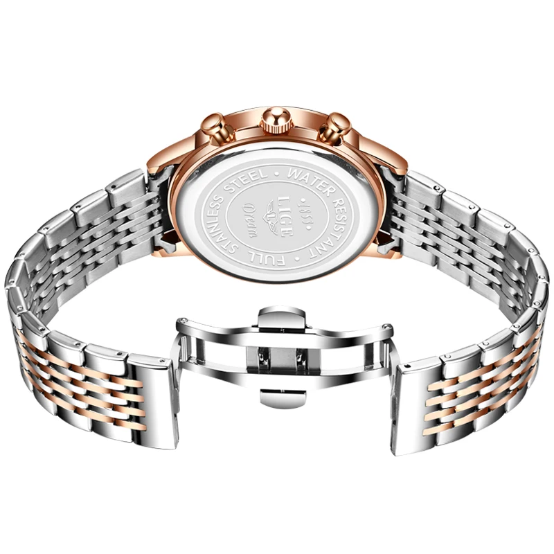 LIGE мужские часы лучший бренд класса люкс кварцевые спортивные Дата Мода Бизнес