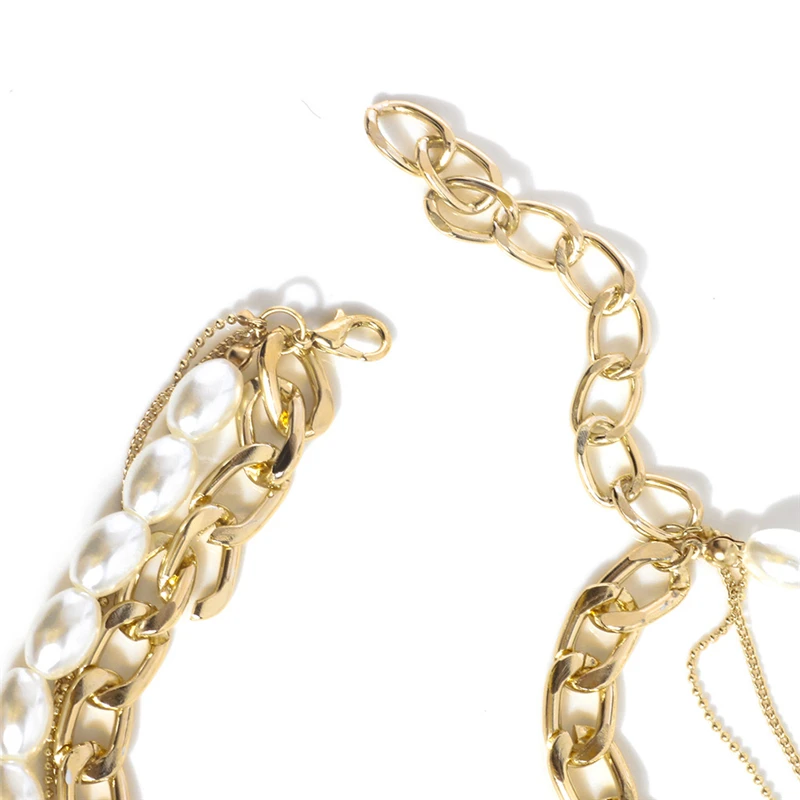 KSRA 2020 Новое модное популярное кулон с портом ожерелье Жемчужное металлическое