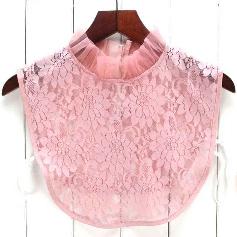 

Detachable Stand Collar False Removable Collar Women Agaric Ruffles Female Mesh Collar Shirt Women Girls Decorative Fake Collar