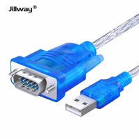jillway usb to rs232 com serial adapter port serial pda 9 pin db9 cable adapter support windows 10 8 7 mac linux ft232 1 5m