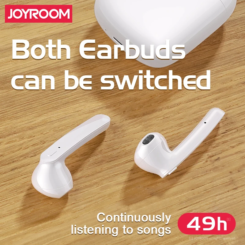 JOYROOM-T04S TWS, двусторонние беспроводные наушники, Bluetooth 5,0, стерео наушники с шумоподавлением, гарнитура с микрофоном, совместимая с IOS Android