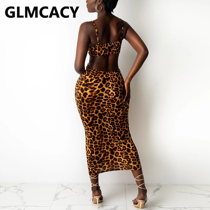 

Spaghetti Strap Animals Printed Maxi Dress Evening Party Sexy Dresses Vestidos