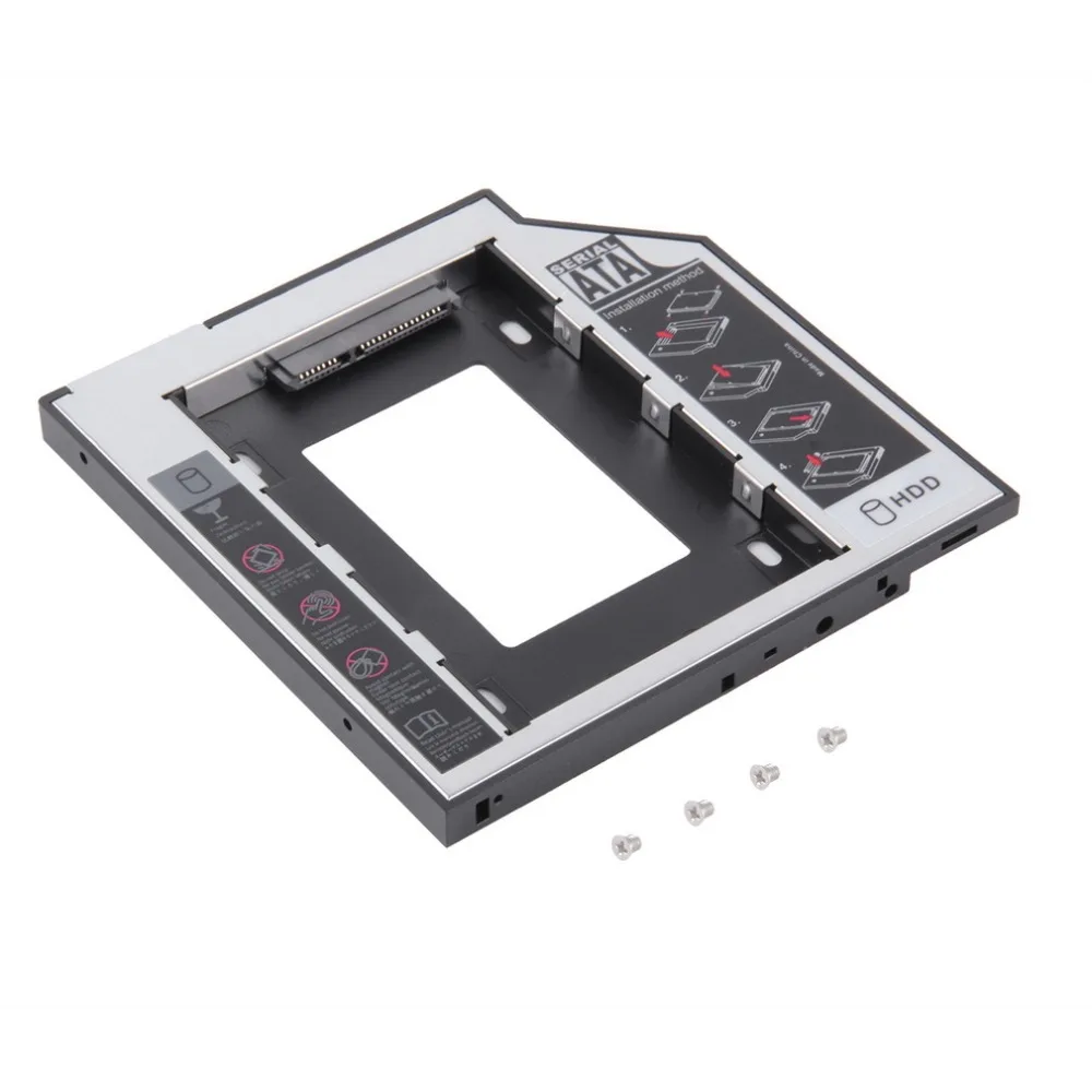 Universal 2.5 2nd 9.5mm Ssd Hd SATA Hard Disk Drive HDD Caddy Adapter Bay For Cd Dvd Rom Optical | Электроника