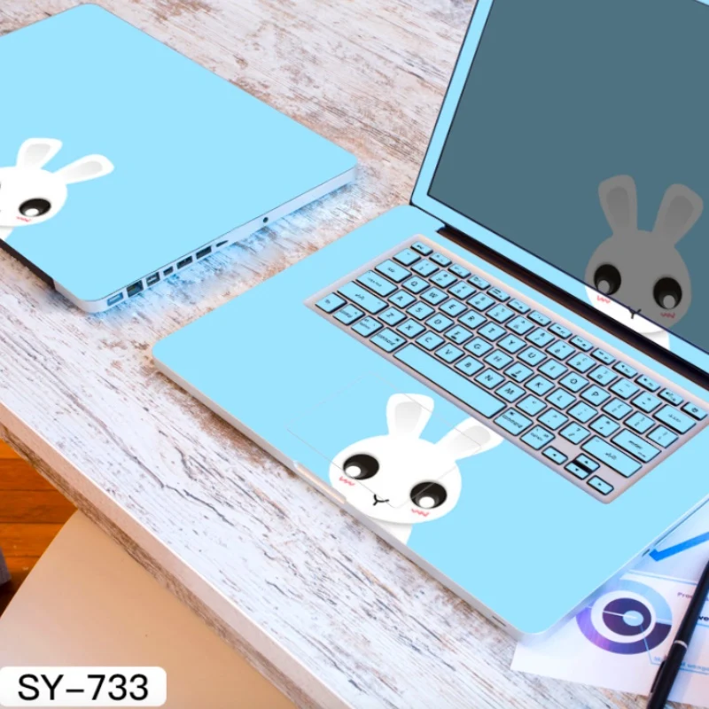 Красивая трехсторонняя наклейка для ноутбука Dell / Lenovo MacBook /Acer/HP/Asus/Alienware/наклейка