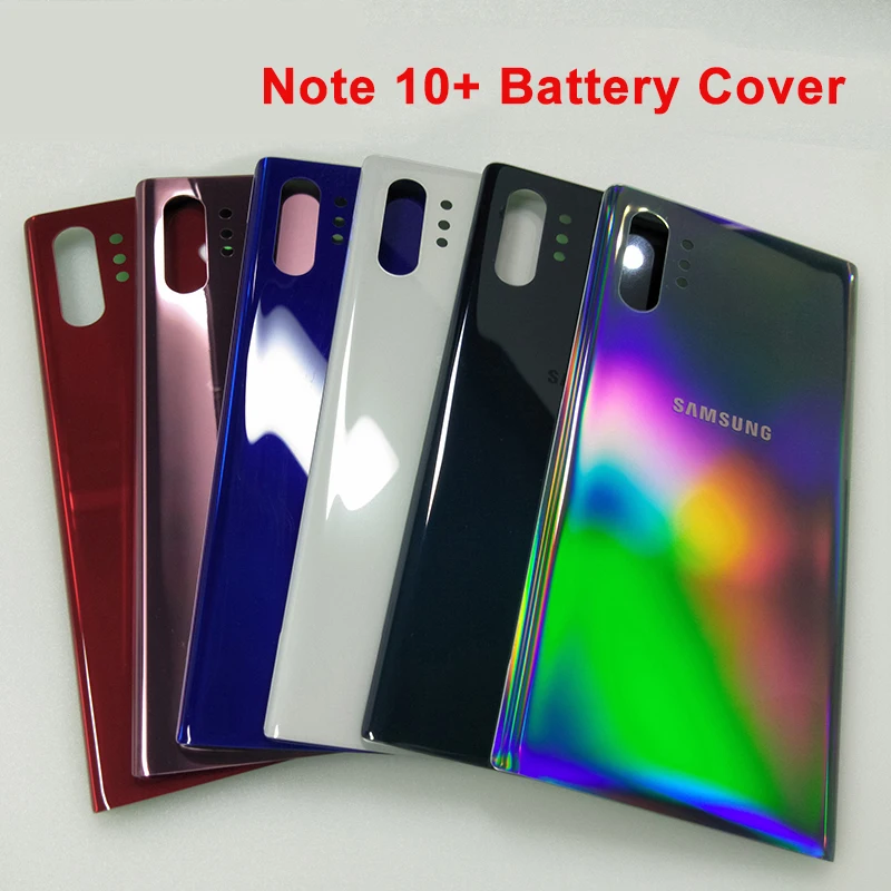 Note 10 plus крышка аккумулятора для Samsung Galaxy Note10 + задняя 3D стеклянная корпуса