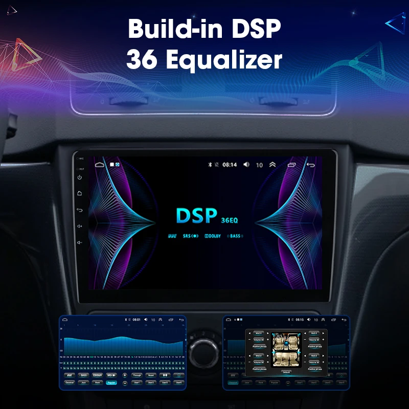 JMCQ 10&quot Car Radio For Skoda Yeti 2009-2014 2 din Android player 4G RDS GPS Navigaion Multimedia Video Player Stereo with Frame |