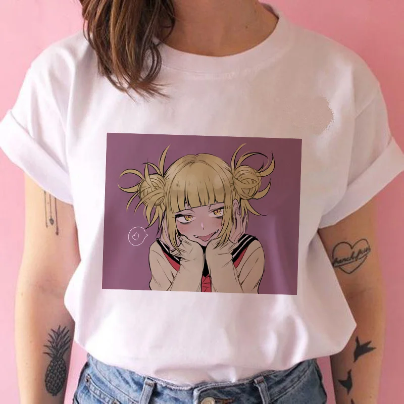 

Harajuku Short Sleeve Women T-shirt Cute Anime T-shirt Ullzang Graphic Tshirt Top Tees Senpai Himiko Toga Waifu Women T Shirt