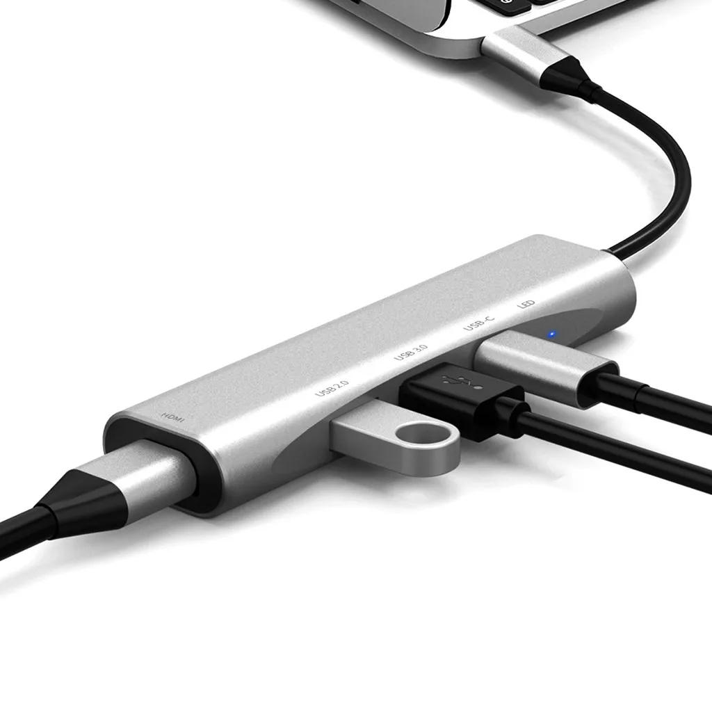 Ouhaobin USB Hub Type C к HDMI адаптер многопортовый концентратор USB3.1 зарядное устройство