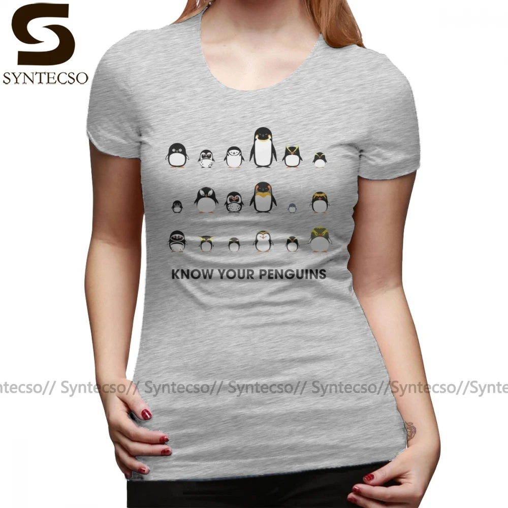 Футболка с изображением пингвина знать ваши Пингвины принтом круглым вырезом