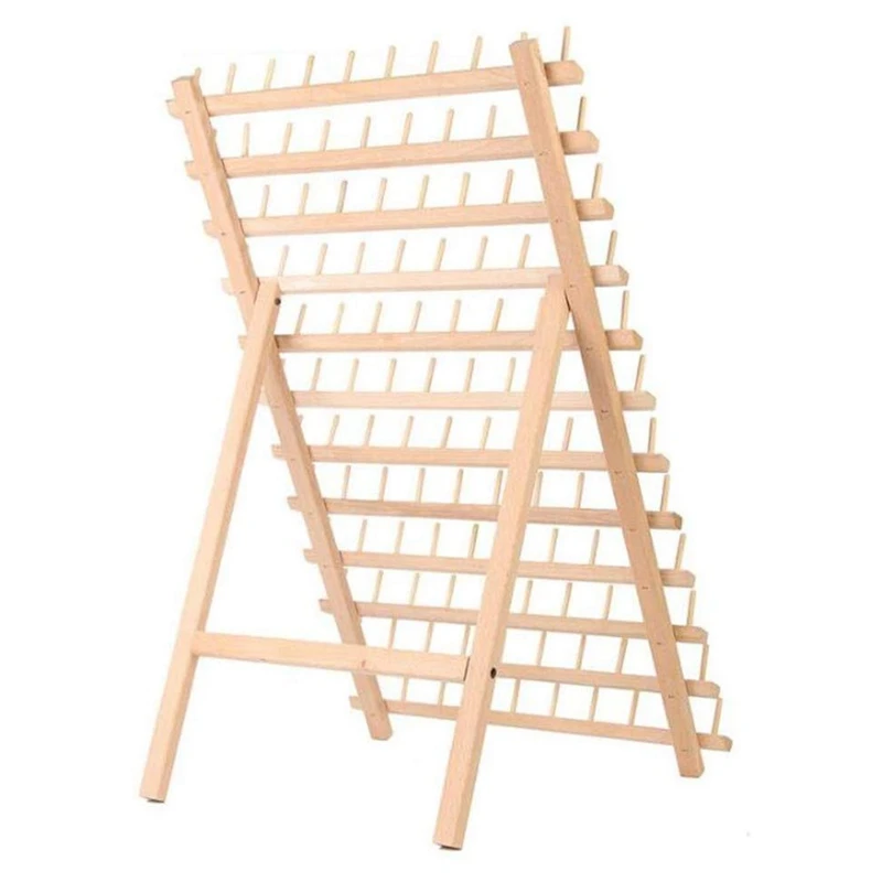 Складной деревянный держатель для резьбы 120 шпули конусные катушки стенд