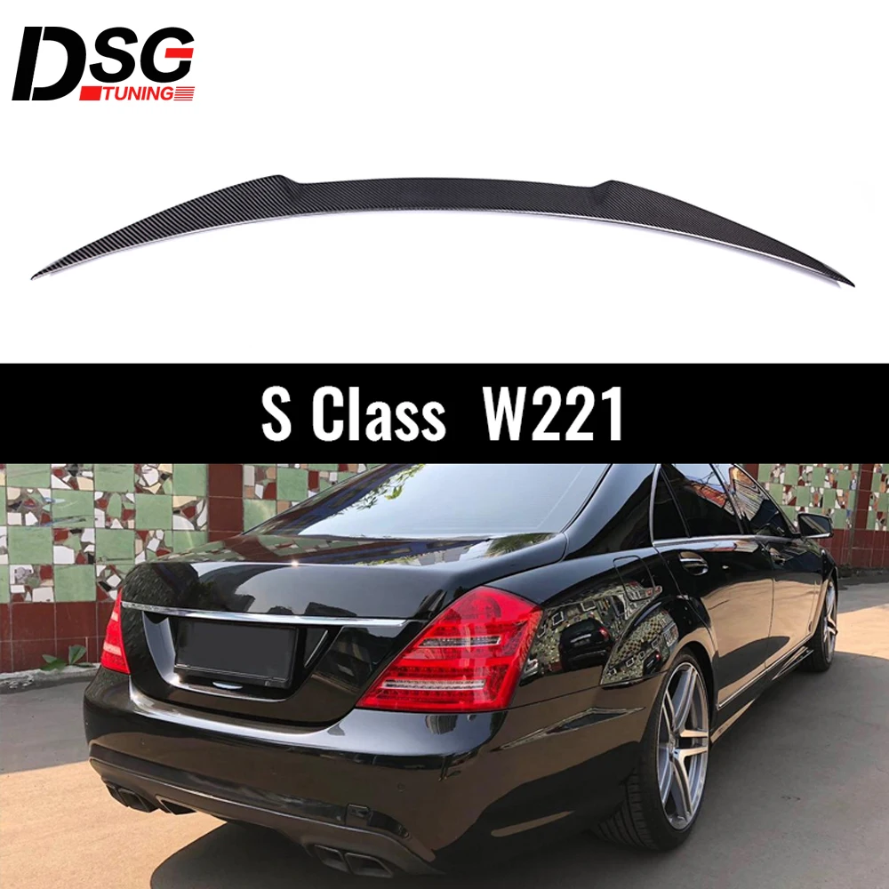 Задний спойлер для Mercedes Benz S class 4 Door 2006 2015 W221|Спойлеры и крылья| |