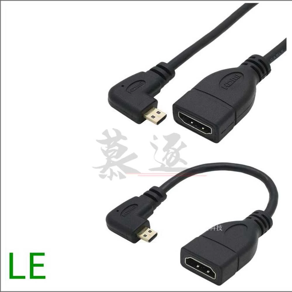 Адаптер Micro HDMI совместимый с Mini штекер гнездо кабельный конвертер для Raspberry Pi 4 GoPro