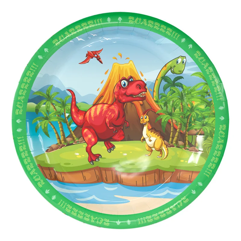 Вечерние одноразовые салфетки тираннозавр Юрского периода чашка динозавра