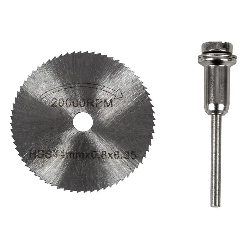 

7x HSS Circular Wood Cutting Saw Blade Discs Mandrel Mini Drill For Rotary Tool