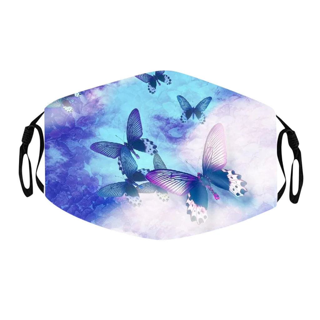 

Printing Mask 2PC Outdoor Sport Dustproof Facemask Windproof Anti Foggy Haze Reusable Face Mask Earloop Mascarillas Washable