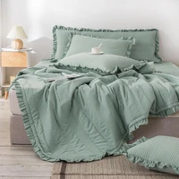 bonenjoy 1pc bedspreads queen size quilted bed cover for mattress green comforter king size coverlet bedspreadno pillowcase