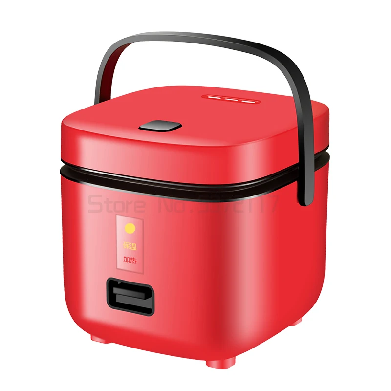 

Mini Rice Cooker Person Electric Machine Nonstick Pan Heating Lunch Box With Handle Kitchen Household Food Container