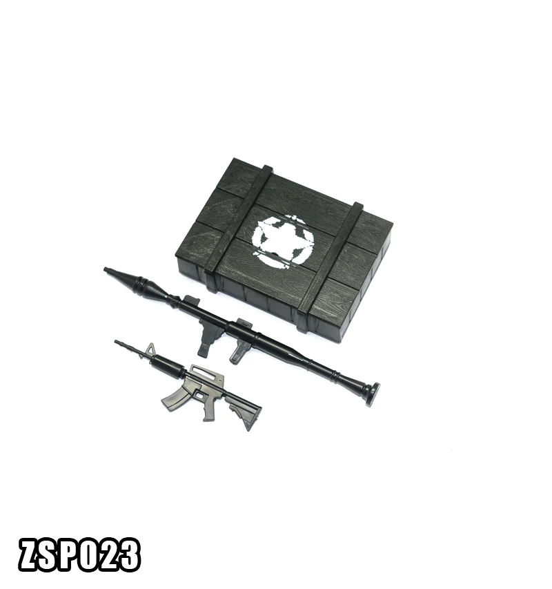 Оружейный ящик + оружие для ползунов (а) 3 шт. набор ZSP023 1/10 TRX4 82056 4 SMT10 AX90055 AX90057 TRAIL