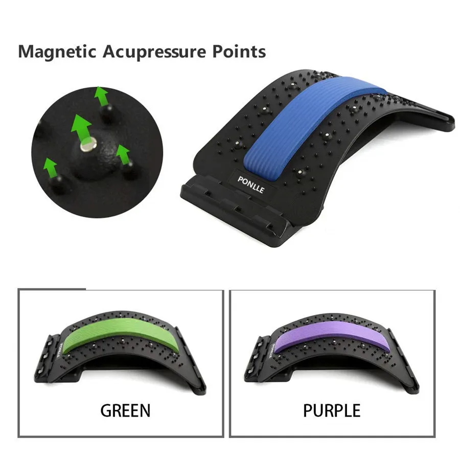 Растяжитель спины с магнитными точками массажер для снятие боли в пояснице