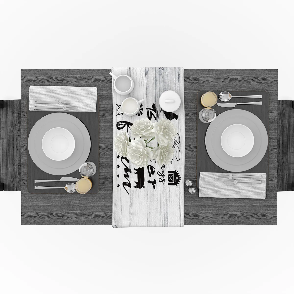 Ферма винтажная деревянная доска животные настольная дорожка для отеля