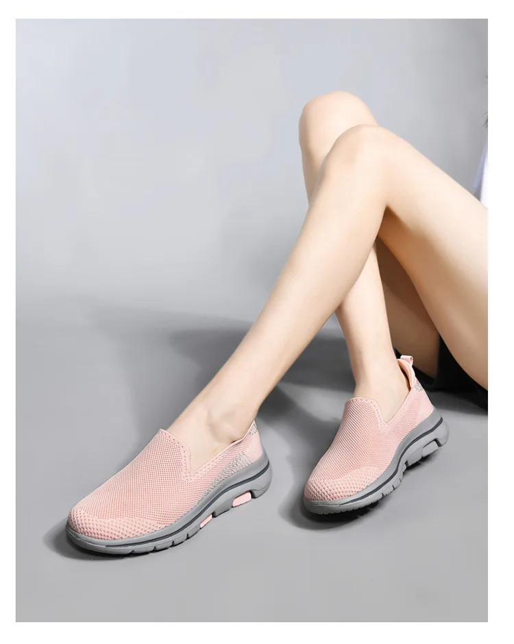 

Women's Shoes 2021 New Mesh Breathable Walking Shoes for Woman Lady Slip on Loafers Flats Female Casual Sport Shoes Lightweight