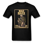 СССР лого футболка мужская с эмблемой СССР, футболка Mad Marx Revolution Road Max, Мужская футболка, уникальные дизайнерские русские топы, футболки с красной звездой