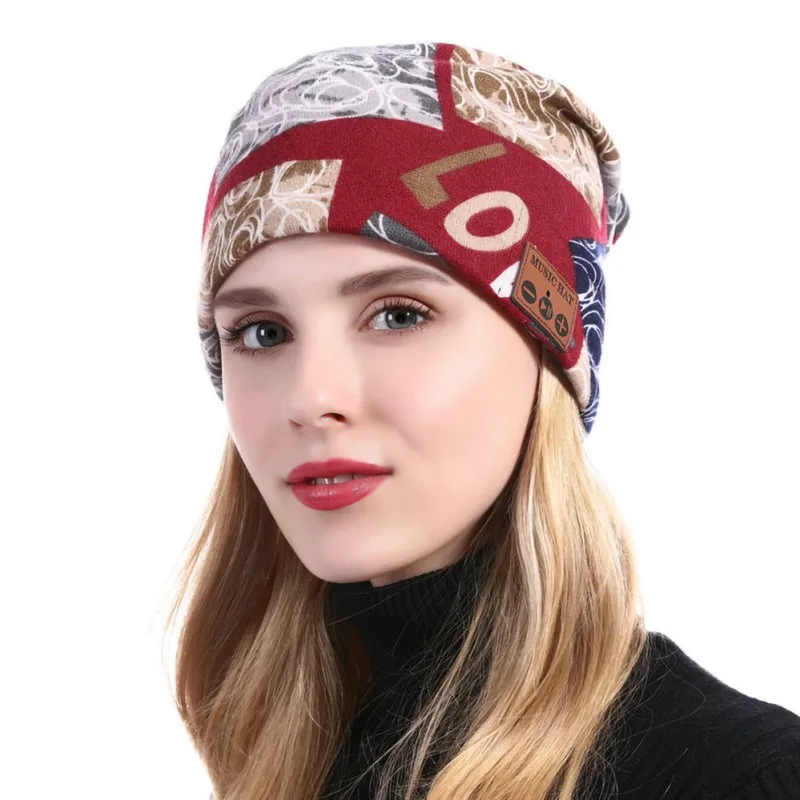 Bluetooth 4 2 шапка с наушниками два в одном облегающая Мужская и женская Беспроводная