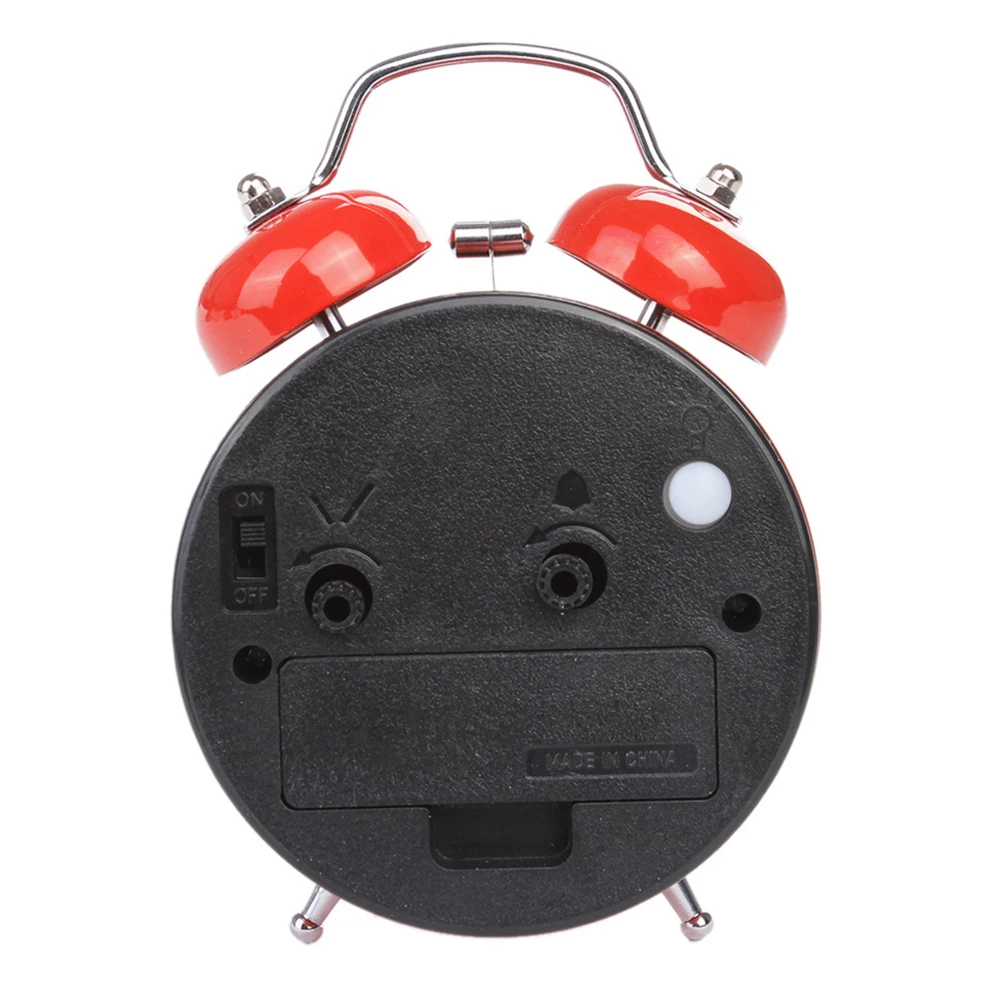 1 шт. домашний ретро будильник светильник цифровые часы Круглый номер звонок