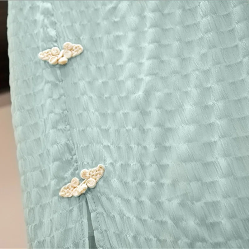 Женское винтажное платье-Ципао Элегантное синее длинное платье в стиле 1920-х