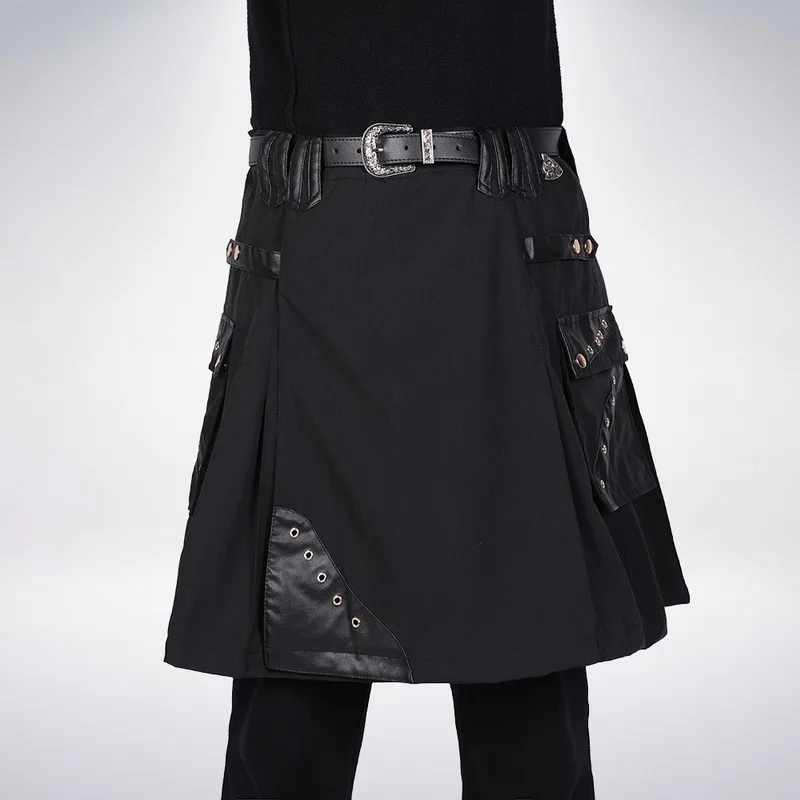 Шотландский мужские килт традиционные юбка и пояс комплект плиссированные