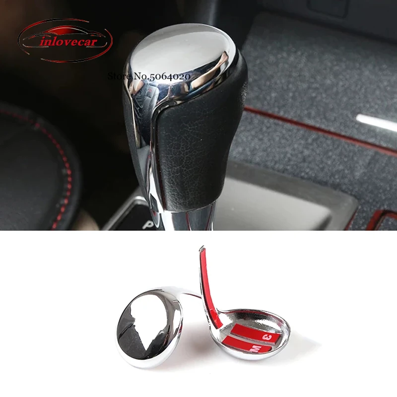 

For Toyota RAV4 Corolla E170 2014 15 16 17 2018 Accessories ABS Chrome Car gear shift lever knob handle Cover trim Styling