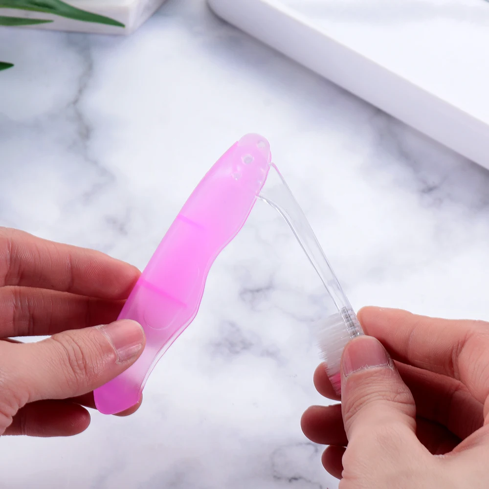 1PC Folding Toothbrush Charcoal Fiber Portable Compact Travel Camping Soft Hygiene Unisex Oral Care Cleaning Tools - купить по