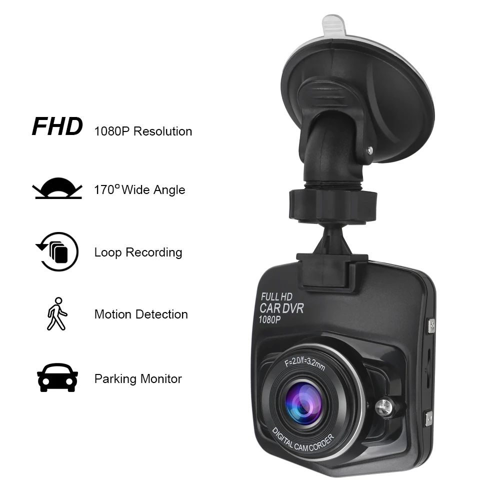 

Dash Cam Recorder Loop Recording Mini Car DVR Camera Dashcam Video Registrator Camcorder Full HD 1080P G-sensor Night Vision