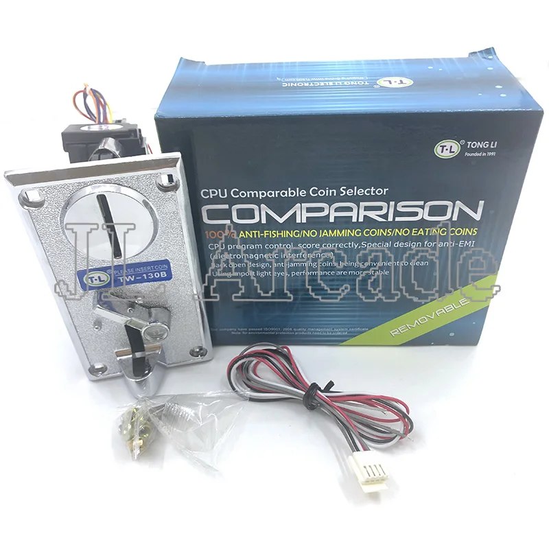 2 шт. Advanced спереди запись один комплектатор монет TW-130B монетоприемник для