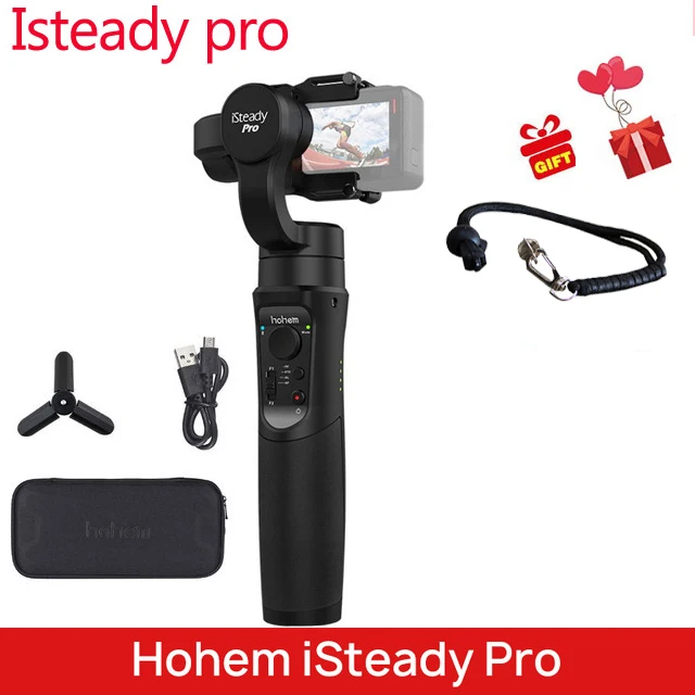 Hohem iSteady Pro 2 3-осевой портативный монопод с шарнирным замком для DJI Osmo экшн Камера стабилизатор для GoPro Hero 7/6/5/sony RX0 спортивные Камера - Color: KIT G