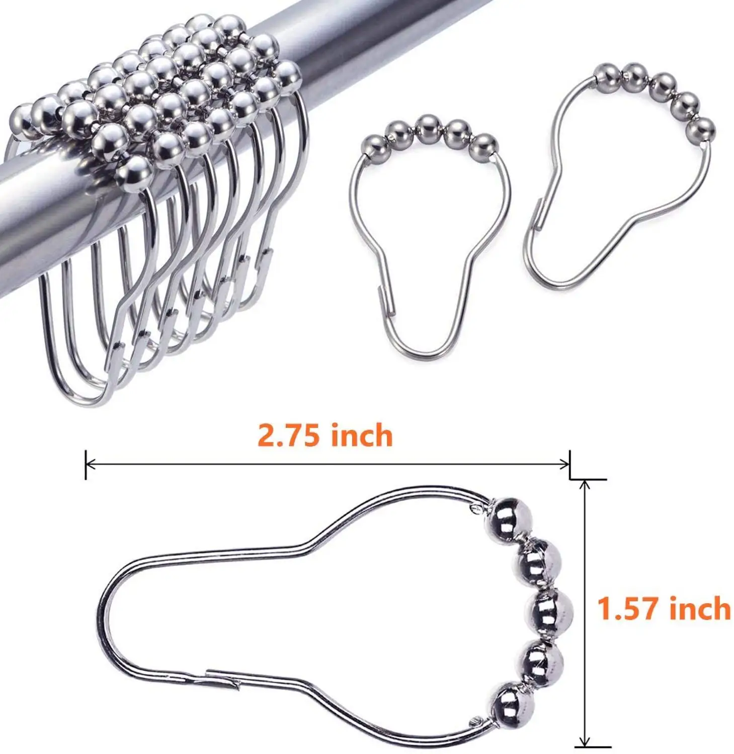 10 шт./упаковка кольца для душевой занавески | Дом и сад