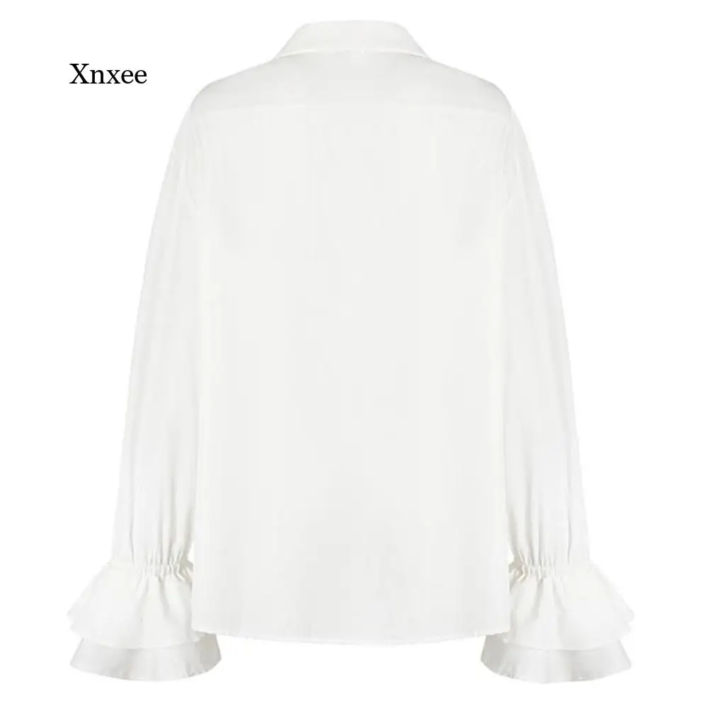 Рубашка на шнуровке новинка бандажные топы в средневековом стиле эпохи