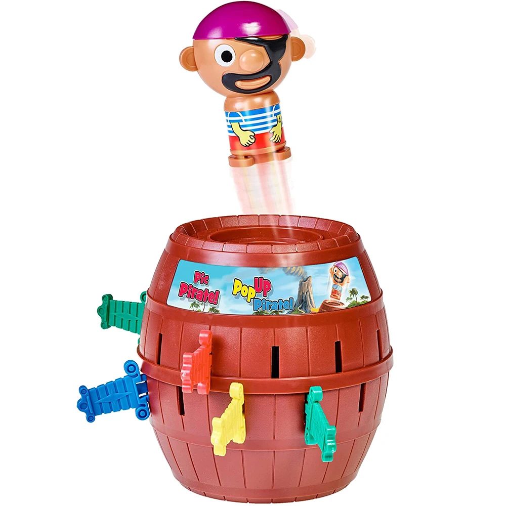 

Новинка, забавная Пиратская бочка, игрушка, удачная игра, прыгающий пиратский ковш, меч, удар, детские игрушки, семейвечерние, подарок для детей