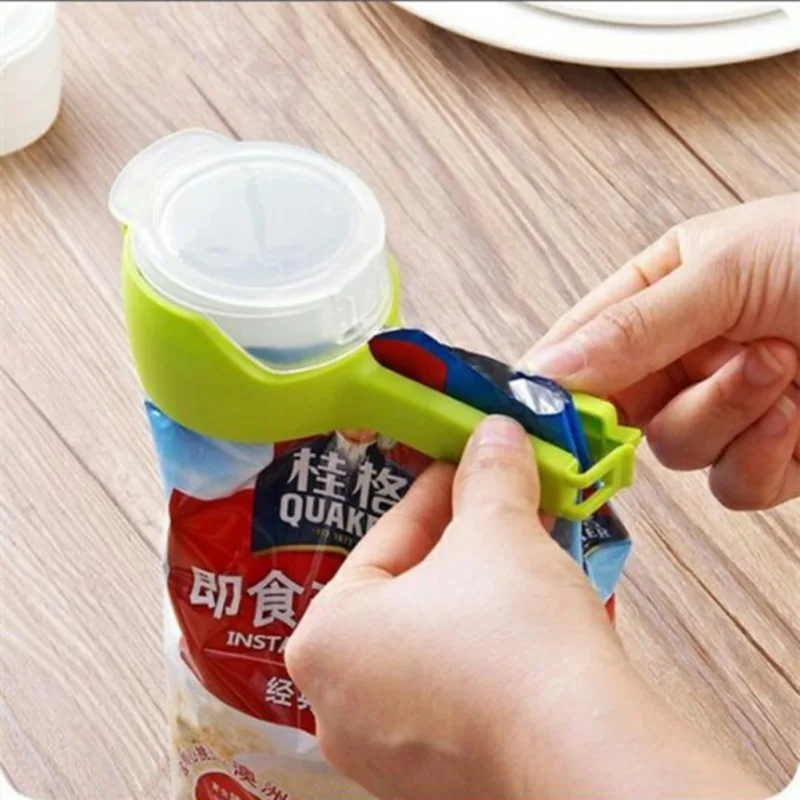 

Seal Pour Food Storage Bag Clip Snack Sealing Clip Fresh Keeping Sealer Clamp Plastic Helper Food Saver Travel Kitchen Gadgets